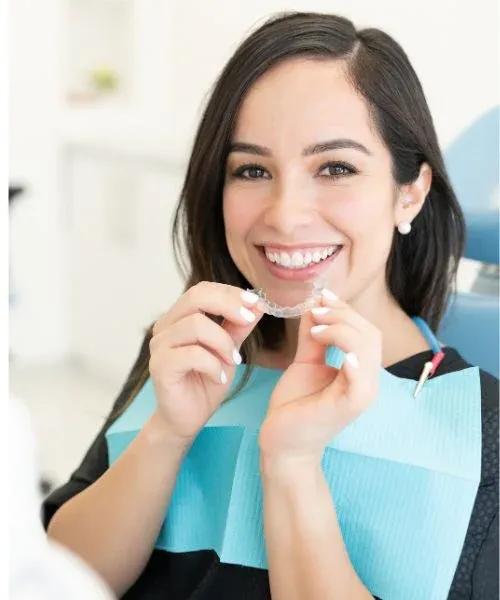 Clear dental aligner